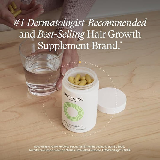 Nutrafol Women Hair Growth Nutraceutical Supplement for Thicker Hair - 120 Capsules