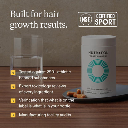 Nutrafol Women's Balance Hair Growth Supplement - 120 Capsules (30-Day Supply)