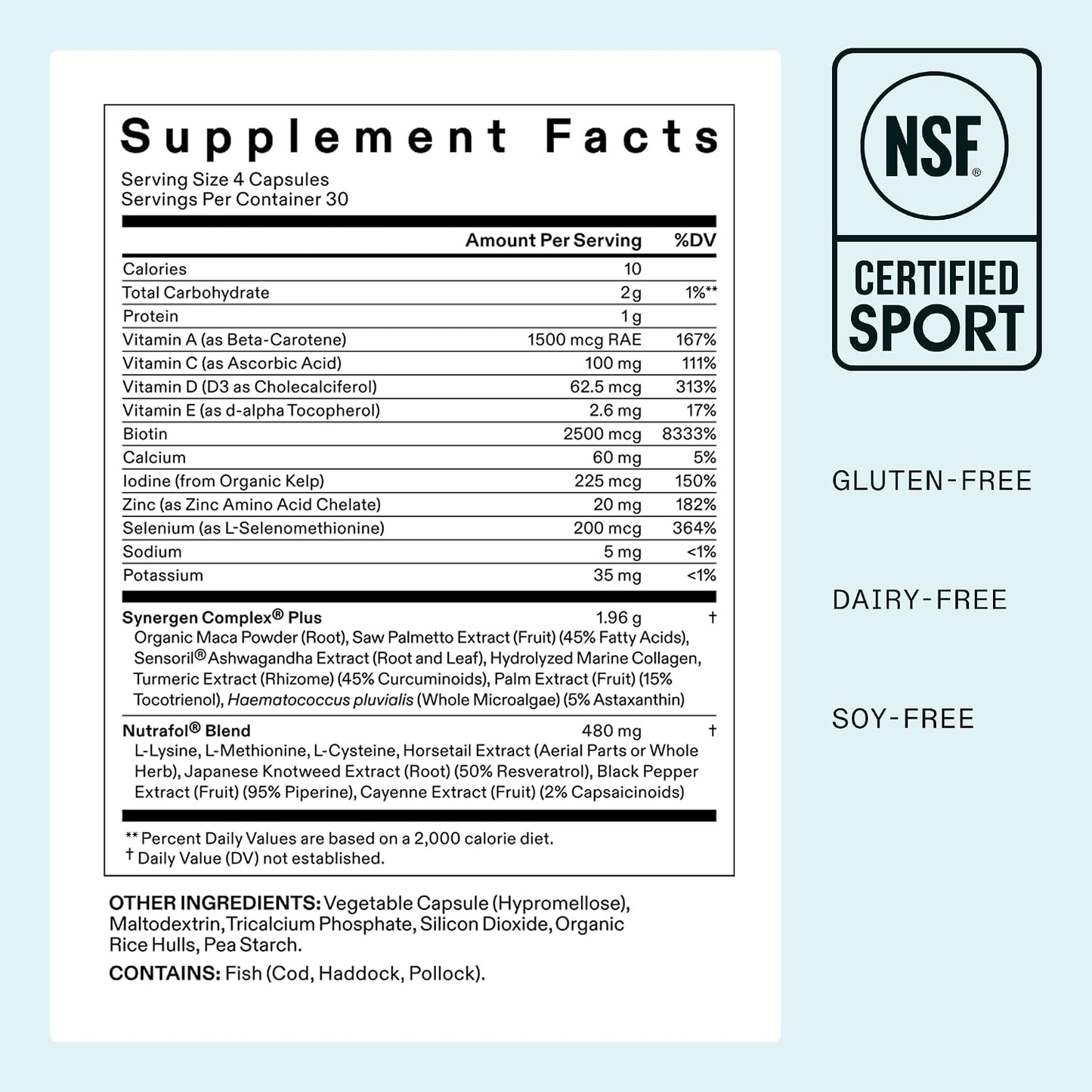 Nutrafol Women's Balance Hair Growth Supplement - 120 Capsules (30-Day Supply)