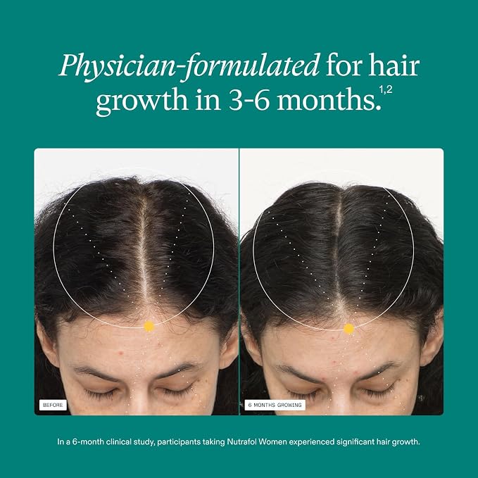 Nutrafol Women Hair Growth Nutraceutical Supplement for Thicker Hair - 120 Capsules