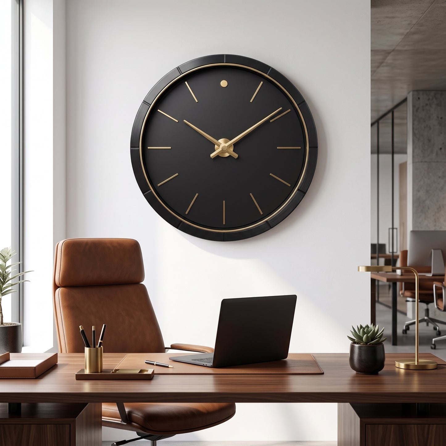 WellMeer Luxury Modern Wall Clock – Silent Non-Ticking Decorative Clock For Wall