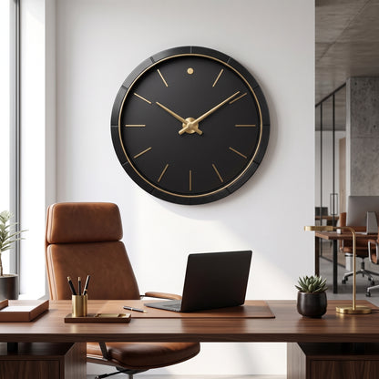 WellMeer Luxury Modern Wall Clock – Silent Non-Ticking Decorative Clock For Wall