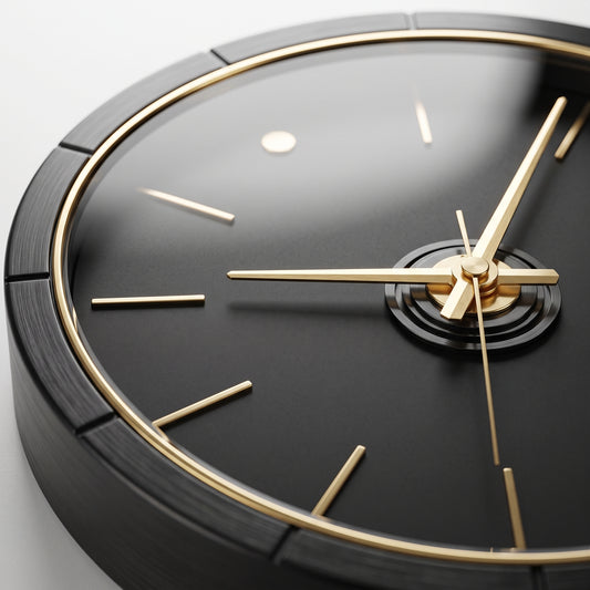 WellMeer Luxury Modern Wall Clock – Silent Non-Ticking Decorative Clock For Wall