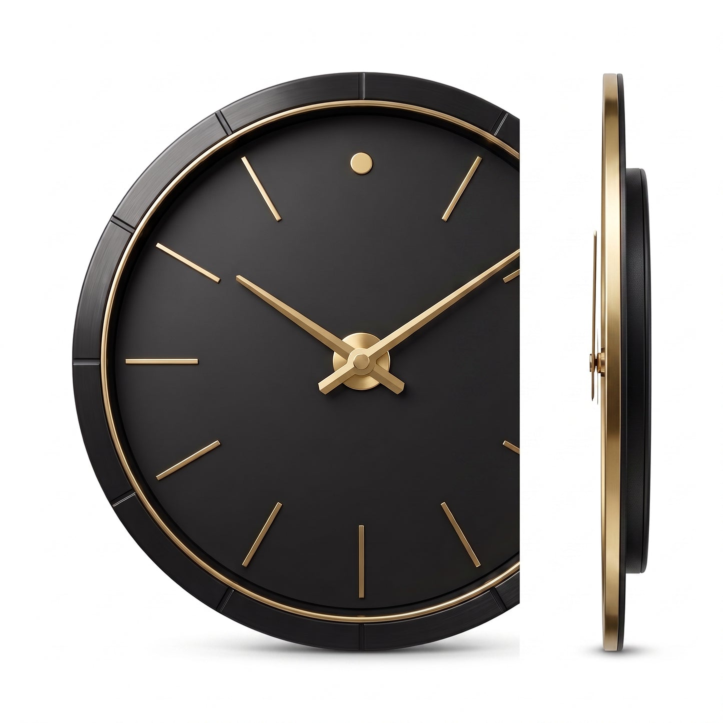 WellMeer Luxury Modern Wall Clock – Silent Non-Ticking Decorative Clock For Wall