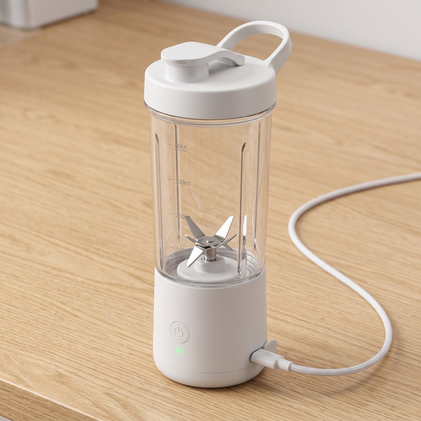 WellMeer Portable USB Rechargeable Blender – 6 Blade Personal Smoothie Maker