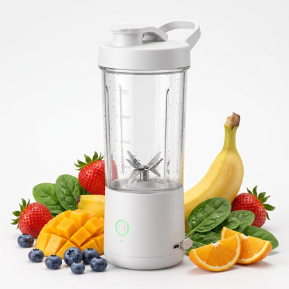 WellMeer Portable USB Rechargeable Blender – 6 Blade Personal Smoothie Maker
