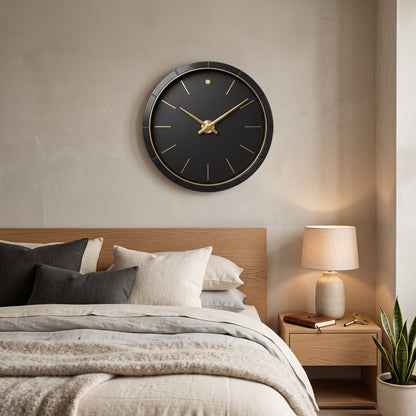 WellMeer Luxury Modern Wall Clock – Silent Non-Ticking Decorative Clock For Wall